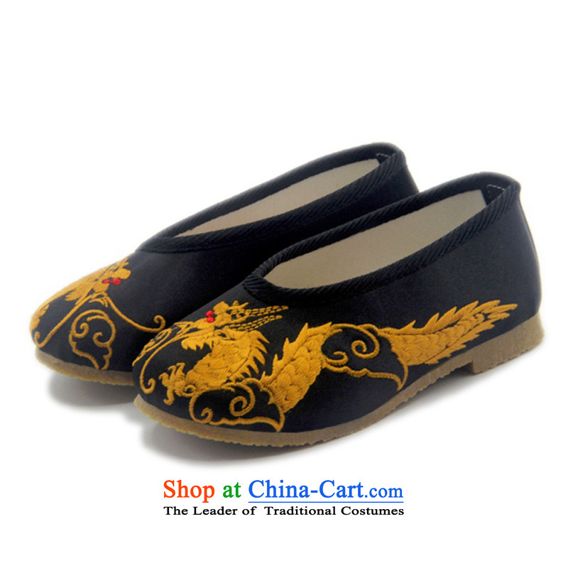 Is small and the old Beijing mesh upper boy ethnic embroidered shoes bottom beef tendon ZCA01 mesh upper black 18, is small-mi (LOVELY BEAUTY , , , shopping on the Internet