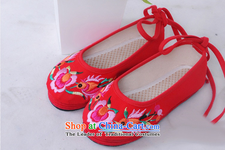 Is small and the old Beijing mesh upper ethnic cotton embroidery Children Dance Shoe T-7 ZCA, Red 16 pictures, prices, brand platters! The elections are supplied in the national character of distribution, so action, buy now enjoy more preferential! As soon as possible.