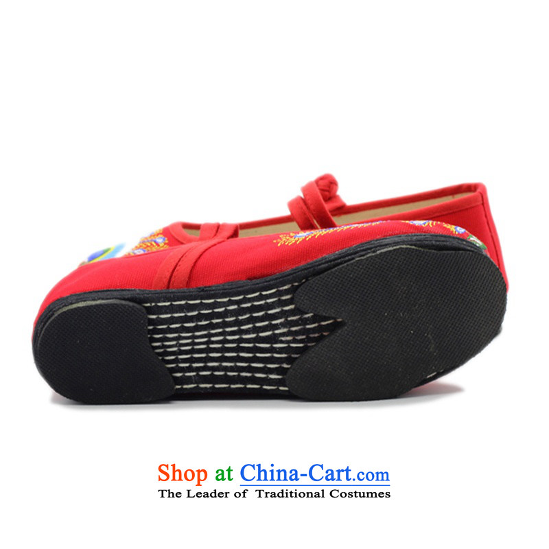 Is small and the old Beijing embroidered shoes of ethnic promotion thousands of women's shoes ZCA1330 bottom red 34, is small-mi (LOVELY BEAUTY , , , shopping on the Internet