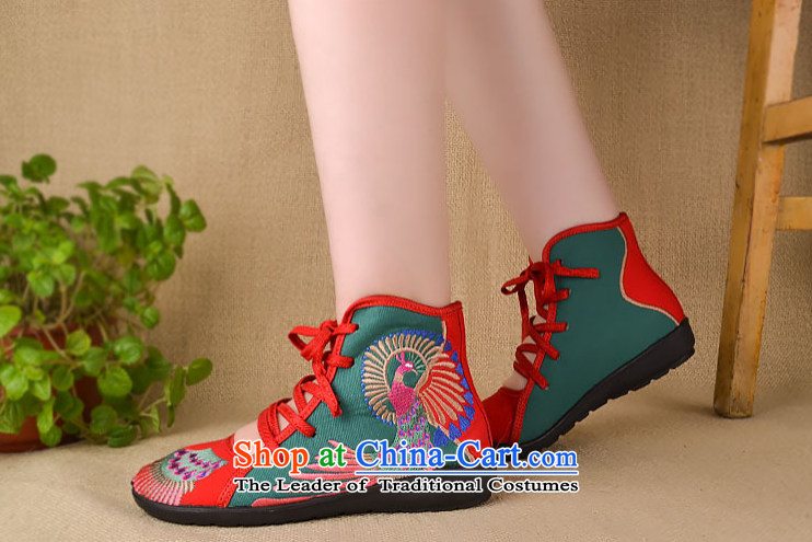2015 Autumn and winter of Old Beijing mesh upper women shoes embroidered Dance Shoe cross-Strap-flat bottom single shoe ethnic mother square dancing shoes picture, prices, brand platters! The elections are supplied in the national character of distribution, so action, buy now enjoy more preferential! As soon as possible.