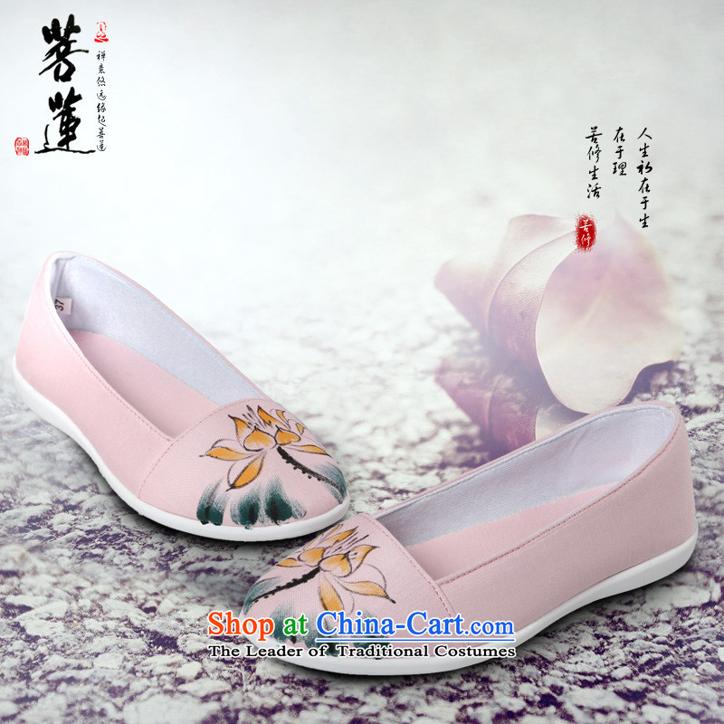 On the new 2015 Lin hand-painted retro linen cotton linen cloth shoes China wind lazy people shoes low state retro women shoes so- 35 of 2,005 Lin , , , shopping on the Internet