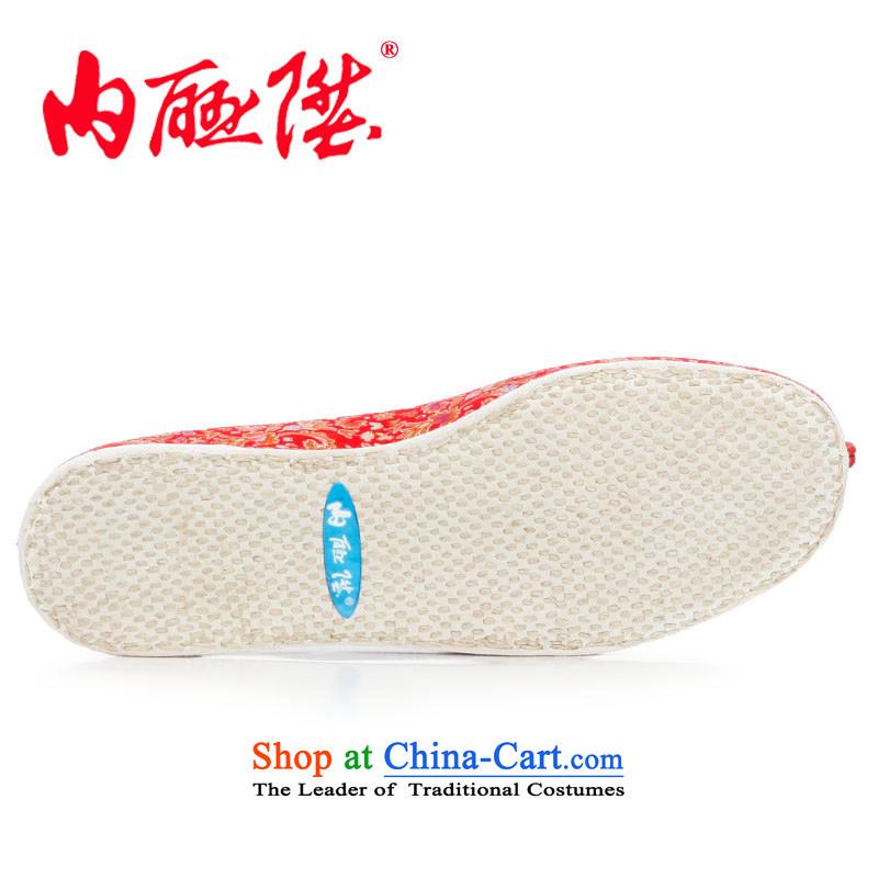 The woman shoes mesh upper hand thousands of bottom-mesh upper with encryption red brocade coverlets stylish casual shoes 8261FA old Beijing Red 40 XL, inline l , , , shopping on the Internet