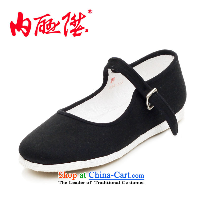 Inline l women shoes mesh upper hand bottom thousands of encryption-generation woman shoes of Old Beijing?8201A mesh upper?black?34