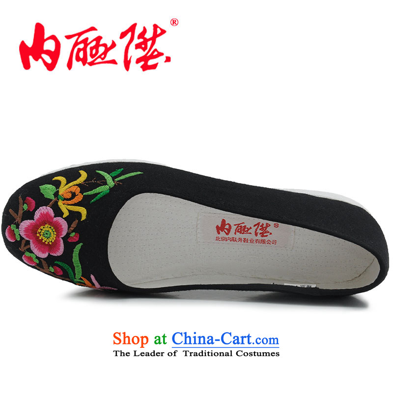 Inline l mesh upper women shoes plain manual cross the bottom layer of thousands of sea embroidered process in smart casual shoes of Old Beijing 8419A mixed spend 37, mesh upper inline l , , , shopping on the Internet