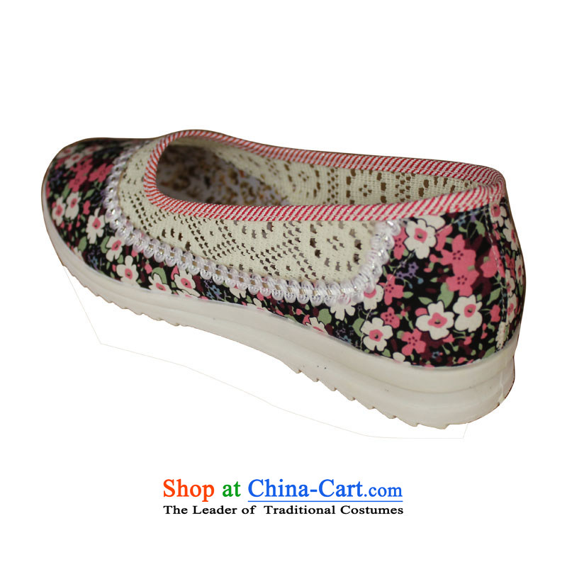 Welcomes the definition of Old Beijing Summer mesh upper flat bottom leisure sandals mesh breathable female single moms walking shoes shoes 2-2  36 Yan Qing Pink (XQ) , , , shopping on the Internet