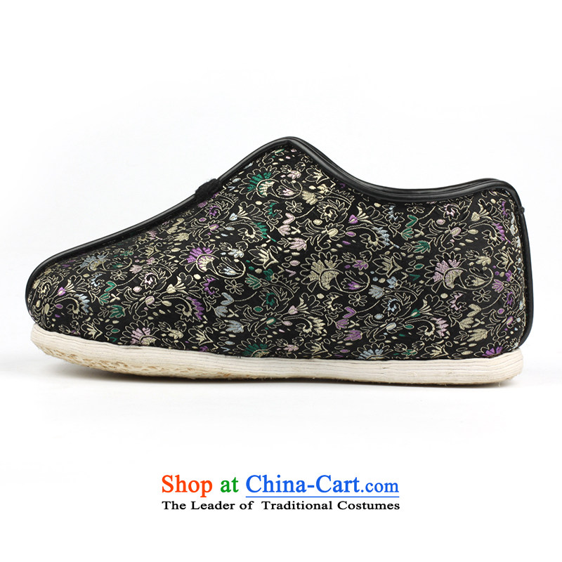 The L and the old Beijing mesh upper end of thousands of cotton shoes warm winter manually cotton shoes chin bottom black kaide Ahn cotton black 39 with l and shopping on the Internet has been pressed.