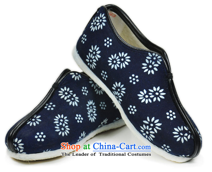 Inline l female cotton shoes mesh upper hand-thousand-layer bottom batik autumn and winter female cotton shoes, stylish and cozy old Beijing 8255A mesh upper blue white flowers 39 pictures, prices, brand platters! The elections are supplied in the national character of distribution, so action, buy now enjoy more preferential! As soon as possible.