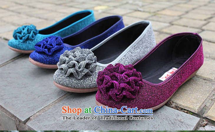 Yan Ching spring is smart casual old Beijing mesh upper women shoes round head flat comfortable soft bottoms leisure shoes pregnant women shoes l-9 mother Deep Violet 38 pictures, prices, brand platters! The elections are supplied in the national character of distribution, so action, buy now enjoy more preferential! As soon as possible.