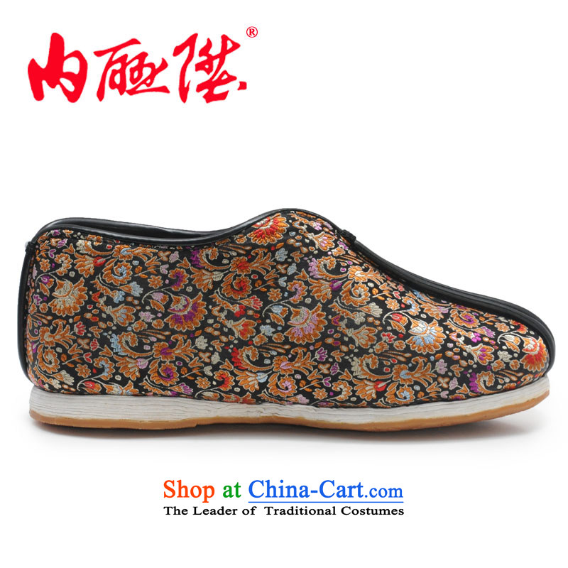 Inline l female cotton shoes mesh upper hand-thousand-layer encryption for cotton tapestries backplane autumn and winter female cotton shoes is smart casual old Beijing 8235G mesh upper black 36, inline l , , , shopping on the Internet