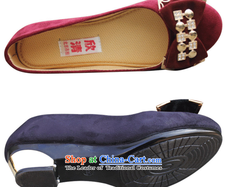 Welcomes the clear spring and autumn XQ/ old Beijing ultra-lightweight mesh upper with sweet bow tie womens single shoes, casual and comfortable shoes C-a02 Brown 40 pictures, prices, brand platters! The elections are supplied in the national character of distribution, so action, buy now enjoy more preferential! As soon as possible.