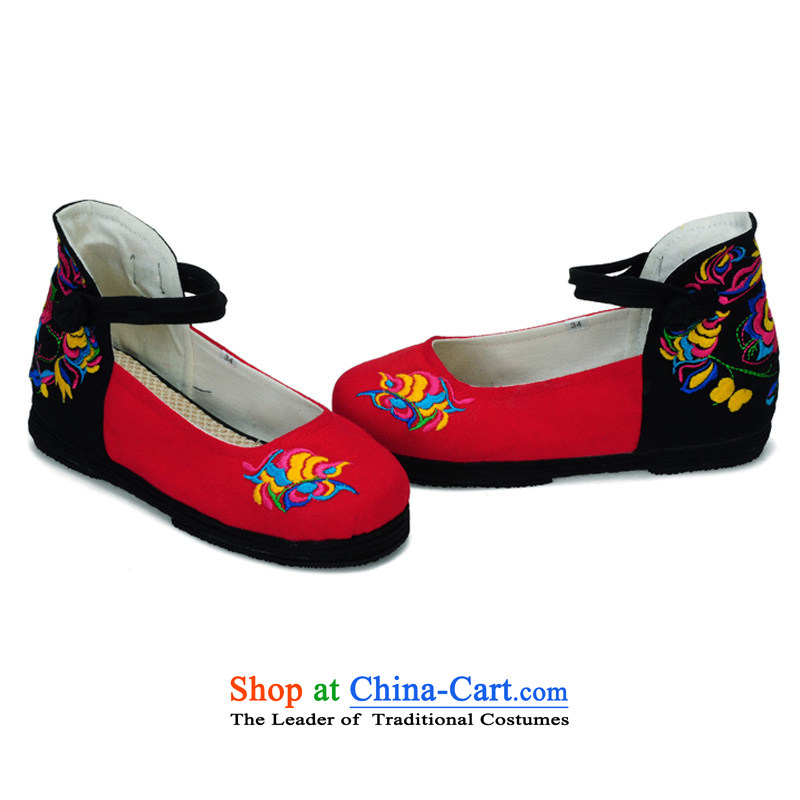 Performing arts companies during the spring and autumn new thousands ground mesh upper stylish shoe embroidered shoes increased within the Red 39 arts HZ-8 home shopping on the Internet has been pressed.