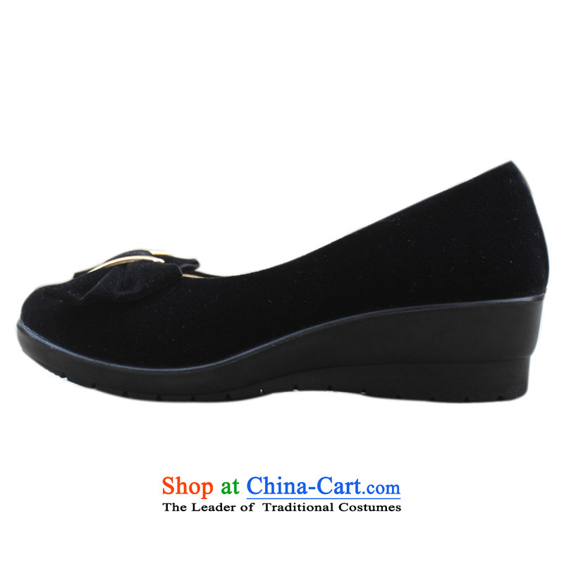 Yan Qing Beijing XQ/ mesh upper woman shoes, casual shoes comfortable shoes . Ms. Mama slope heel shoes work shoes 13009 Black 39 Yan Ching (XQ) , , , shopping on the Internet