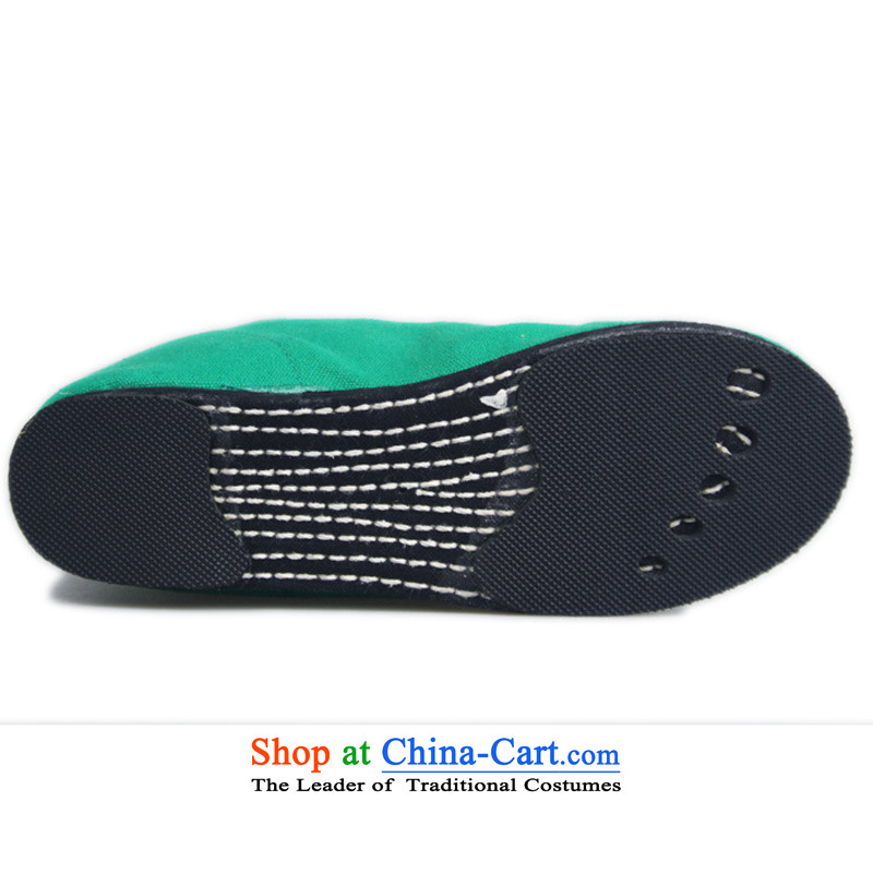 Performing Arts of thousands of bottom embroidered shoes stylish bootie women shoes flat shoe HZ-10 Green 38, performing arts companies , , , shopping on the Internet