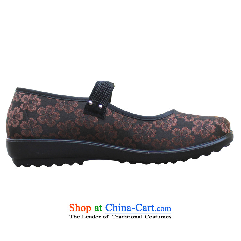 Welcomes the definition of Old Beijing mesh upper comfort and breathability mother shoe light port low light round head of older women shoes  XQD5831 NPC Code Brown 42, Yan Ching (XQ) , , , shopping on the Internet
