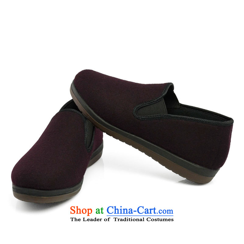 The first door of Old Beijing mesh upper for autumn and winter female 2 cotton shoes anti-slip soft bottoms in thick older mother shoe Light casual shoes bourdeaux 38, elderly Purple Door (zimenyuan) , , , shopping on the Internet