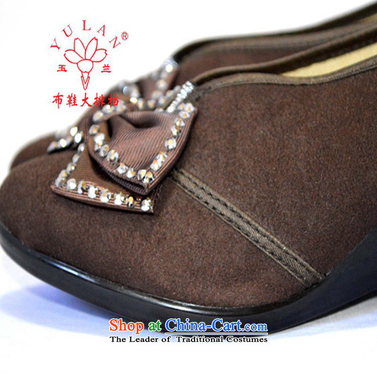 Magnolia Old Beijing mesh upper diamond bow tie is smart casual slope with a lady's shoe 2312-816 Brown 36 pictures, prices, brand platters! The elections are supplied in the national character of distribution, so action, buy now enjoy more preferential! As soon as possible.