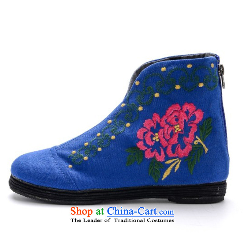 Performing Arts stylish casual shoes bottom thousands of embroidered shoes mesh upper women shoes L-2 blue 39, performing arts companies , , , shopping on the Internet