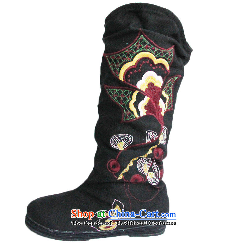 Performing Arts Old Beijing mesh upper ethnic embroidered shoes at the bottom of thousands of mesh upper black 37, performing arts companies , , , shopping on the Internet
