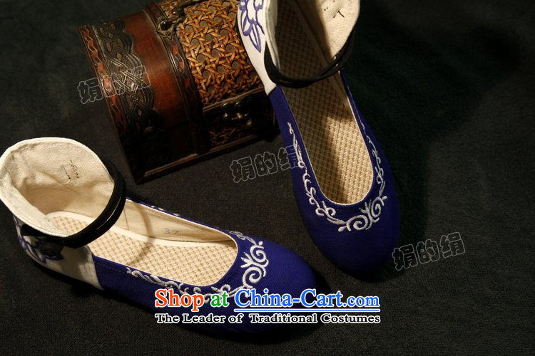 The silk fall of Old Beijing National wind blue-mesh upper layer thousands ground embroidered shoes women shoes single Shoes, Casual Shoes 302 white 36 pictures, prices, brand platters! The elections are supplied in the national character of distribution, so action, buy now enjoy more preferential! As soon as possible.