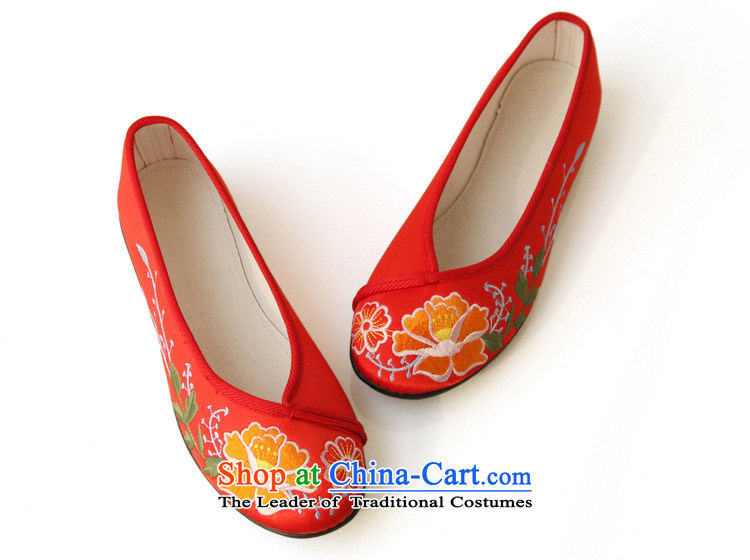 The silk autumn old Beijing mesh upper ethnic embroidered shoes flat with satin single women shoes 963B red 37 pictures, prices, brand platters! The elections are supplied in the national character of distribution, so action, buy now enjoy more preferential! As soon as possible.