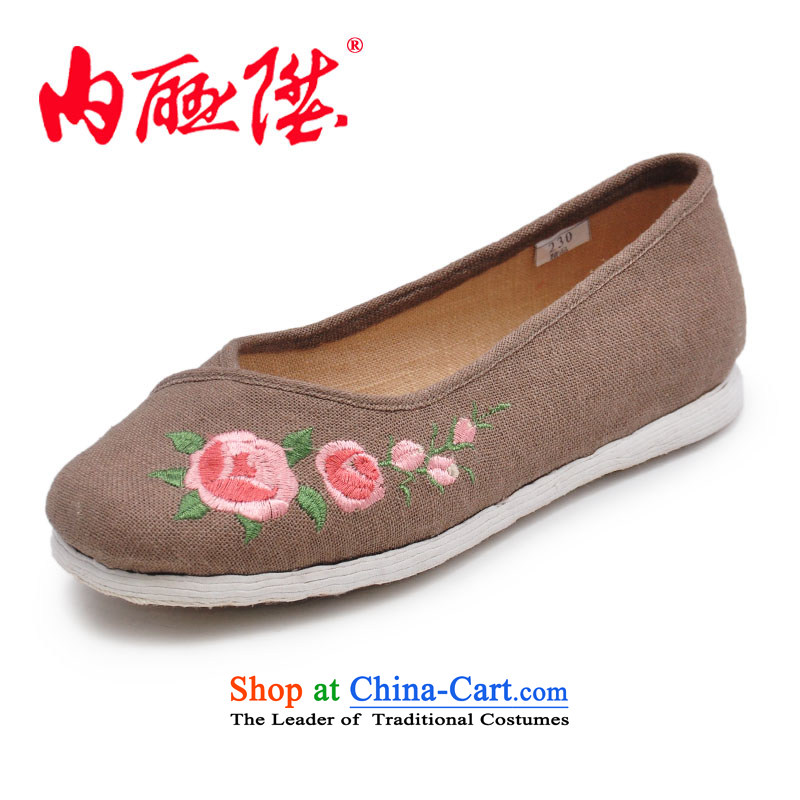 Inline l mesh upper women shoes hand-thousand-layer encryption linen backplane Tsim women shoes of Old Beijing 8725A mixed spend 39 mesh upper