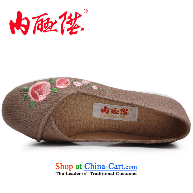 Inline l mesh upper women shoes hand-thousand-layer encryption linen backplane Tsim women shoes of Old Beijing 8725A spend 39 mesh upper mixed inline l , , , shopping on the Internet