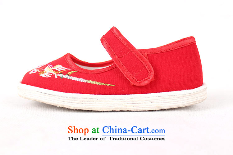 Genuine old step-young of Ramadan Old Beijing mesh upper hand bottom of thousands of children's shoes, anti-skid shoes are stylish children single-embroidered generation single shoe red 26 yards /18cm picture, prices, brand platters! The elections are supplied in the national character of distribution, so action, buy now enjoy more preferential! As soon as possible.