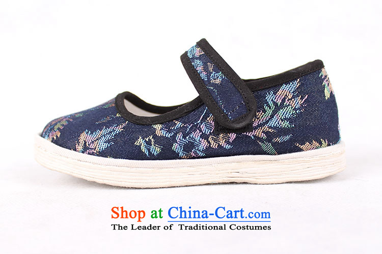 Genuine old step-young of Ramadan Old Beijing mesh upper hand bottom thousands of children shoes stylish non-slip Velcro Kids shoes child estimated cowboy generation single shoe dark blue 26 yards /18cm picture, prices, brand platters! The elections are supplied in the national character of distribution, so action, buy now enjoy more preferential! As soon as possible.