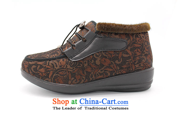 Genuine old step-young of Ramadan Offer Old Beijing mesh upper cotton shoes women shoes in older mother shoe BF-117 warm winter female cotton shoes brown 34 pictures, prices, brand platters! The elections are supplied in the national character of distribution, so action, buy now enjoy more preferential! As soon as possible.