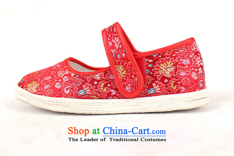 Genuine old step-young of Ramadan Old Beijing mesh upper hand bottom thousands of children shoes stylish non-slip elastic port Children shoes child satin generation single shoe red 20 yards /15cm picture, prices, brand platters! The elections are supplied in the national character of distribution, so action, buy now enjoy more preferential! As soon as possible.
