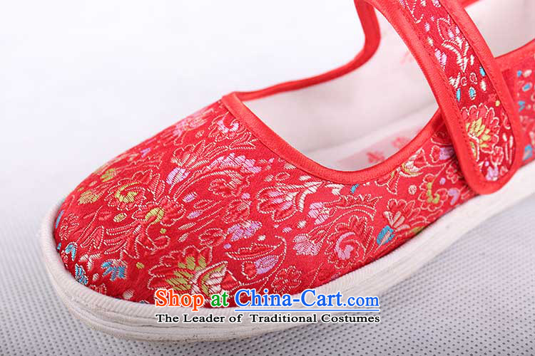 Genuine old step-young of Ramadan Old Beijing mesh upper hand bottom thousands of children shoes stylish non-slip elastic port Children shoes child satin generation single shoe red 20 yards /15cm picture, prices, brand platters! The elections are supplied in the national character of distribution, so action, buy now enjoy more preferential! As soon as possible.
