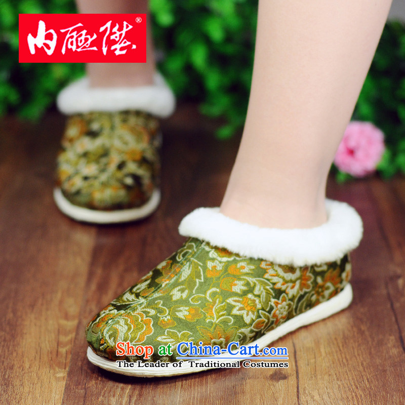 Inline l women shoes mesh upper slippers thousands ground tapestries hand warm winter gross port consolidation will help the old Beijing mesh upper 2007C slippers green paras. 35-36, the code through l , , , shopping on the Internet