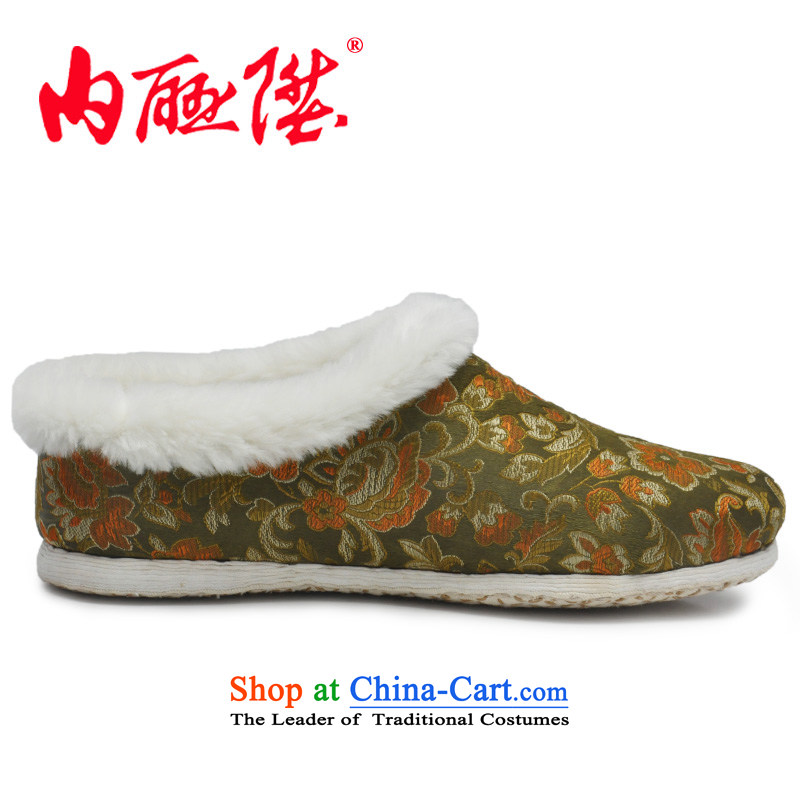 Inline l women shoes mesh upper slippers thousands ground tapestries hand warm winter gross port consolidation will help the old Beijing mesh upper 2007C slippers green paras. 35-36, the code through l , , , shopping on the Internet
