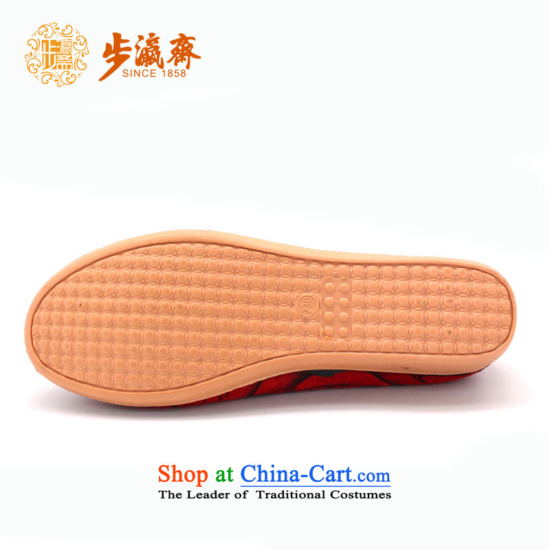 The Chinese old step-young of Ramadan Old Beijing mesh upper new Women's Shoe has a non-slip embroidery temperament and trendy women shoes step 39-young B2350 Red Ramadan , , , shopping on the Internet