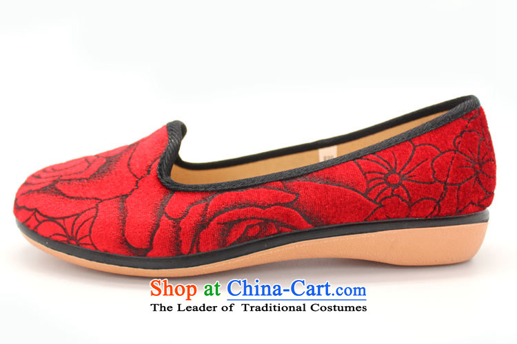 The Chinese old step-young of Ramadan Old Beijing mesh upper new Women's Shoe has a non-slip embroidery temperament and trendy women shoes B2350 red 39 pictures, prices, brand platters! The elections are supplied in the national character of distribution, so action, buy now enjoy more preferential! As soon as possible.
