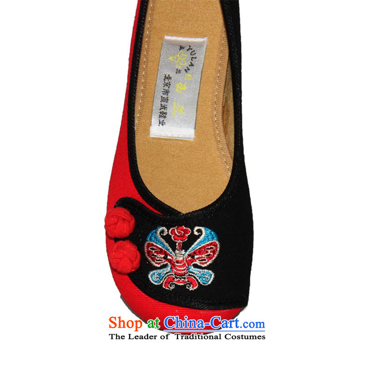Magnolia Old Beijing mesh upper spring and summer ethnic Peking opera embroidered shoes, increase color stitching slope with the female singles Shoes, Casual Shoes 2312-1015 Black 39 pictures, prices, brand platters! The elections are supplied in the national character of distribution, so action, buy now enjoy more preferential! As soon as possible.