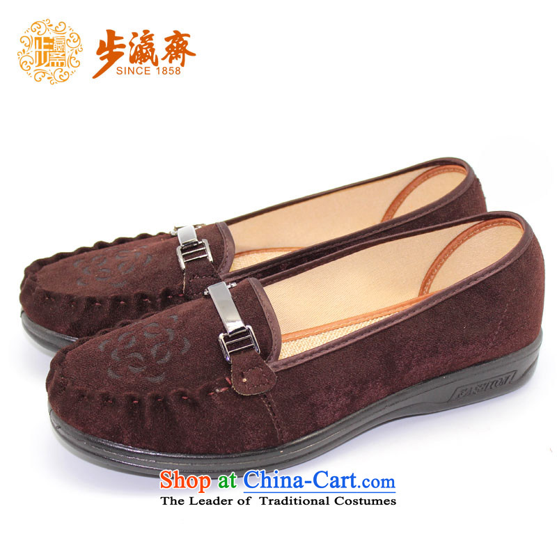 The Chinese old step-young of Ramadan Old Beijing mesh upper leisure wear to the Mother Nature of anti-skid lady's shoe 13W15 female single -step 35 of the shoe making Ramadan , , , shopping on the Internet
