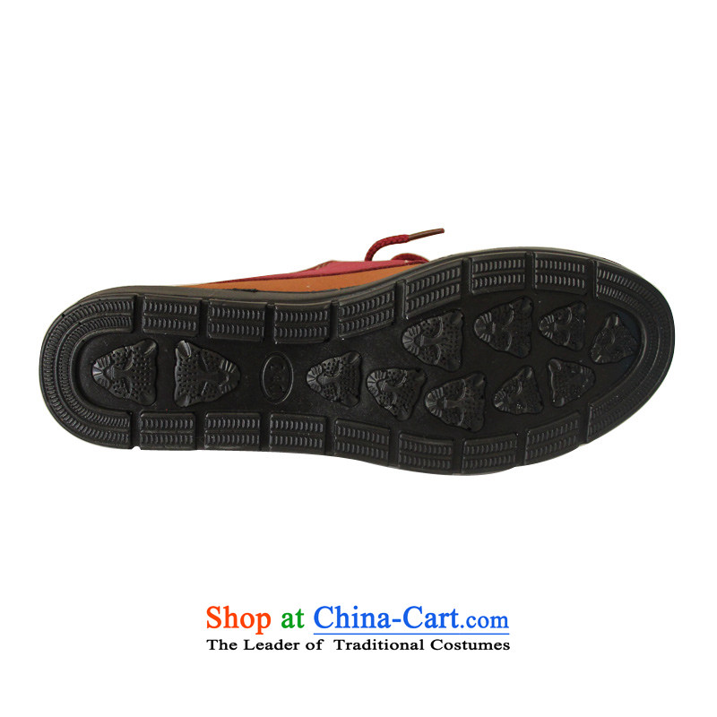 Casual Shoes of Old Beijing fashion woman shoes, casual shoes women shoes step Fuxiang single shoe ZH-06 red 39, step-by-step Fuk Cheung shopping on the Internet has been pressed.