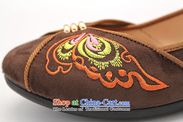 The Chinese old step-young of Ramadan Old Beijing mesh upper leisure wear to the Mother Nature of anti-skid lady's shoe B2342 womens single shoe brown 38 pictures, prices, brand platters! The elections are supplied in the national character of distribution, so action, buy now enjoy more preferential! As soon as possible.