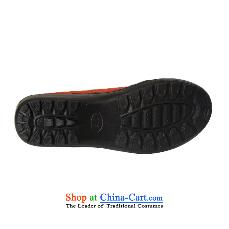 Comfortable shoes pin of Old Beijing mesh upper leisure shoes trendy new single step shoes Fuxiang 828 red 39, step-by-step Fuk Cheung shopping on the Internet has been pressed.