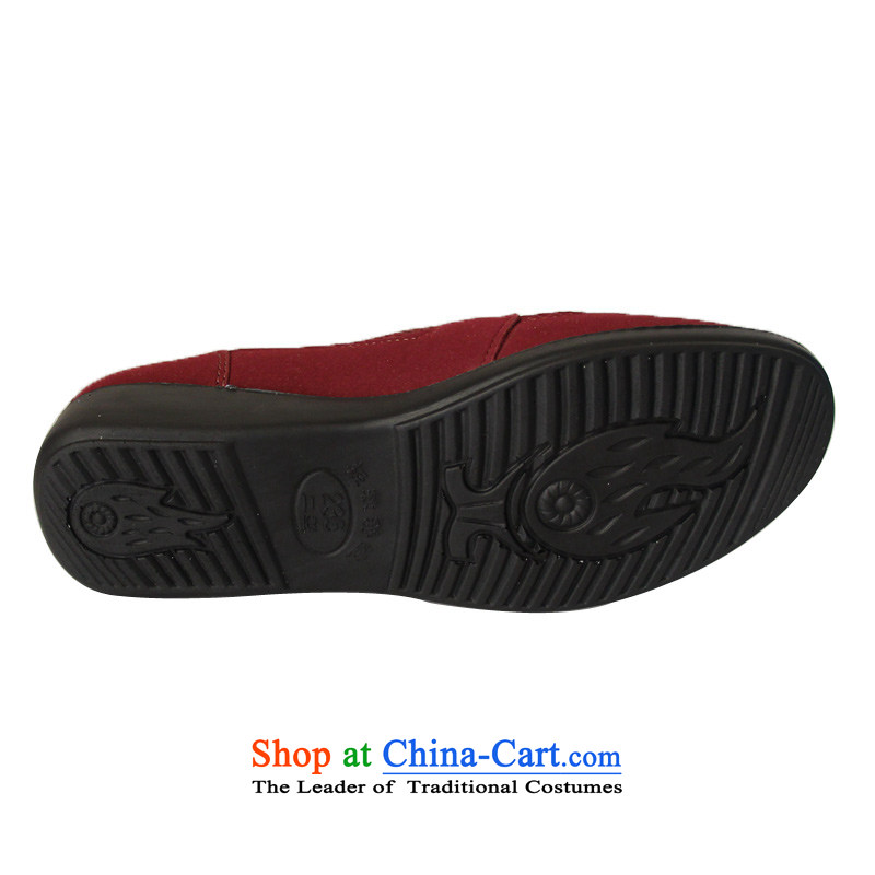Step Fuxiang casual women shoes of Old Beijing mesh upper trendy new single shoe flat shoe step Fuxiang 66011 red 35, step-by-step Fuk Cheung shopping on the Internet has been pressed.