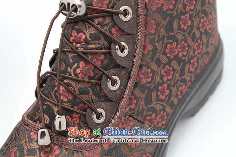 Genuine old step-mesh upper old Beijing Ms. Ramadan female cotton shoes, non-slip tether mother female cotton shoes leisure shoes PE48705 female cotton shoes brown 36 pictures, prices, brand platters! The elections are supplied in the national character of distribution, so action, buy now enjoy more preferential! As soon as possible.