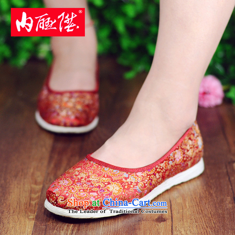 Inline l women shoes mesh upper hand thousands of bottom encryption tapestries sea in smart casual old Beijing manually load balance of 8205 8205G mesh upper red 38, inline l , , , shopping on the Internet