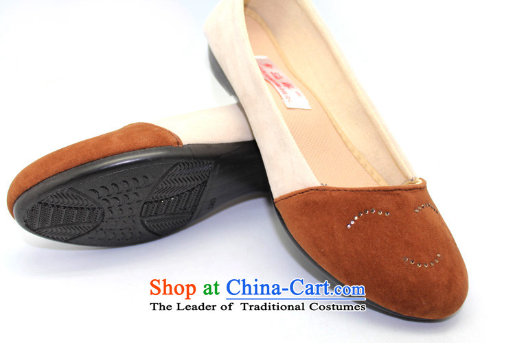 Genuine old step-young of Old Beijing mesh upper slip Ramadan wear shoes gift home leisure shoes shoe womens single shoe womens single brown shoes 23108 39 pictures, prices, brand platters! The elections are supplied in the national character of distribution, so action, buy now enjoy more preferential! As soon as possible.