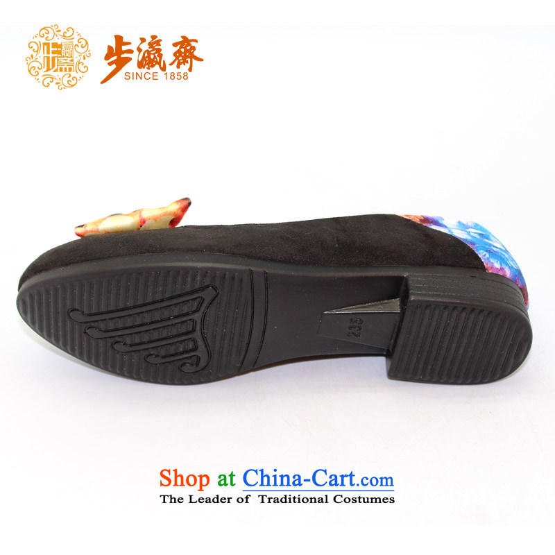 The Chinese old step-young of Old Beijing mesh upper slip Ramadan wear shoes gift home leisure shoes shoe womens single shoe womens single black shoes B2337 step 35-young of Ramadan , , , shopping on the Internet