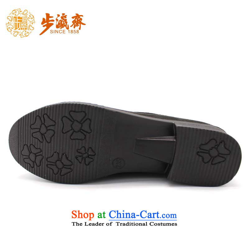 The Chinese old step-young of Old Beijing mesh upper slip Ramadan wear shoes gift home leisure shoes shoe womens single shoe womens single black shoes B2343 step 37, Ying Ramadan , , , shopping on the Internet
