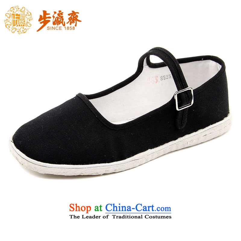 The Chinese old step-young of Ramadan Old Beijing mesh upper hand bottom of thousands of Mother Nature with Mrs female-female single shoe boutique edge gift generation woman shoes black 36
