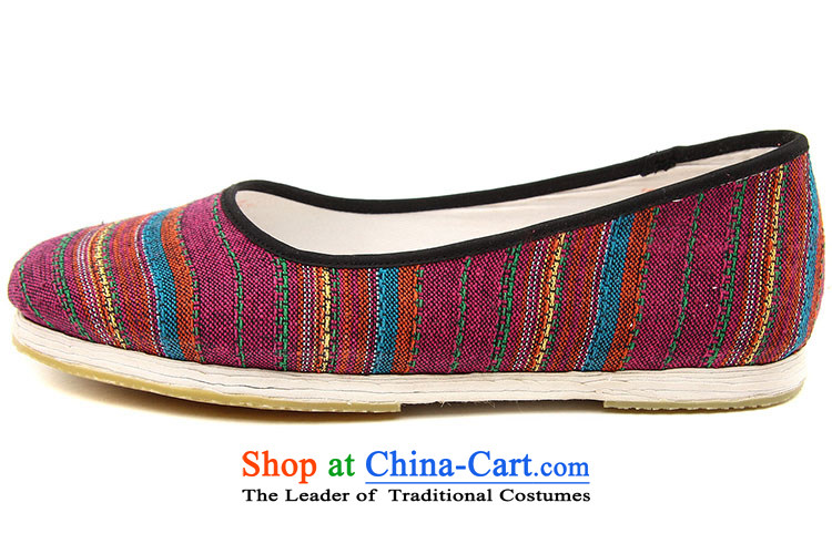 Genuine old step-young of Ramadan Old Beijing mesh upper hand thousands of coat embroidered with streaks mother Lady's temperament apply glue to the bottom of the shoes red sea in the women's commission wine red 34 pictures, prices, brand platters! The elections are supplied in the national character of distribution, so action, buy now enjoy more preferential! As soon as possible.