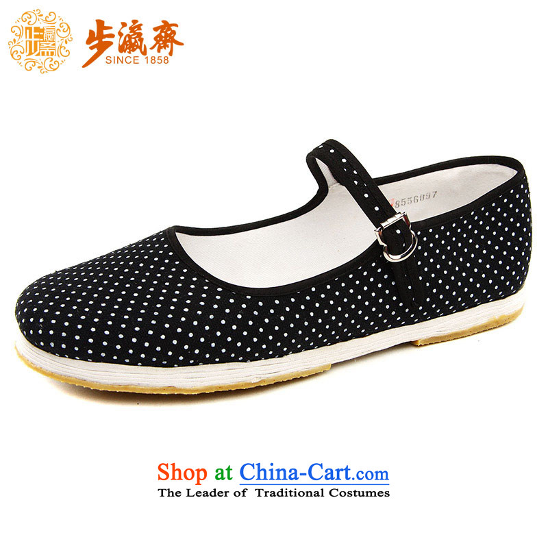 Genuine old step-young of Ramadan Old Beijing mesh upper boutique gift manually bottom thousands of women shoes in older rushed mother apply glue to m point women shoes black 37