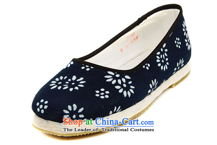 Genuine old step-young of Ramadan Old Beijing mesh upper hand bottom thousands of embroidered mother Lady's temperament shoes apply glue batik sea RMB Female shoes dark blue 37 pictures, prices, brand platters! The elections are supplied in the national character of distribution, so action, buy now enjoy more preferential! As soon as possible.